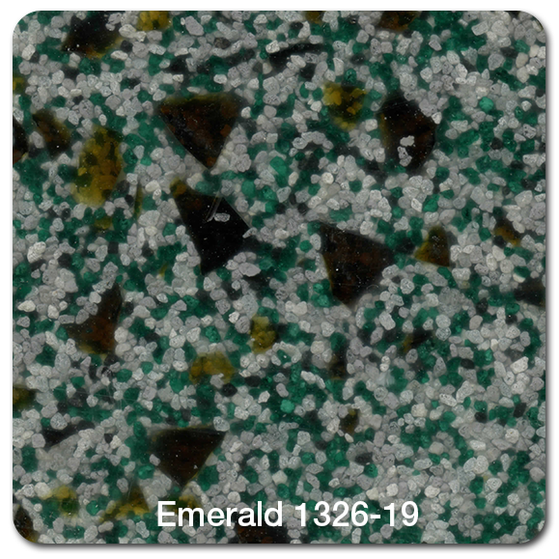 Emerald color swatch